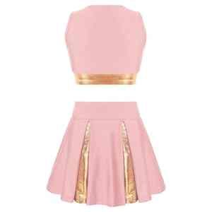 Uniformes de Animadoras Escolares Hechos a Medida, 100% Poliéster, Tela Ligera y Transpirable, con el Mejor Diseño - Product Image 2