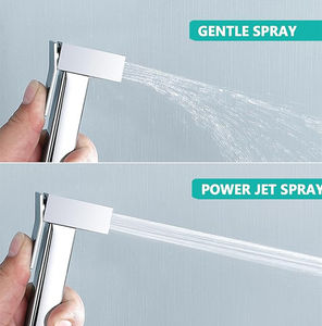 <span class=keywords><strong>Kit</strong></span> <span class=keywords><strong>de</strong></span> pulvérisation bidet chaud/froid noir mat avec mitigeur en laiton, ensemble shattaf portable en acier inoxydable haute pression pour toilettes - Product Image 4