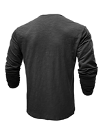 Men's Short Sleeve Henley T-Shirt Enzyme Wash Printed Graphic Breathable Jersey Knitted Cotton Regular Fit Casual V-neck Regular