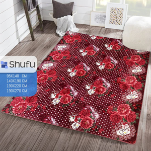 Tapis Shufu moderne à poils moyens, antidérapant, gaufré, anti-allergique, en mousse haute densité, en caoutchouc naturel souple, pour nettoyage à sec - Product Image 6