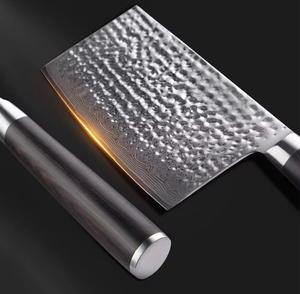 Cuchillo de Chef Personalizado de Acero de Damasco con Mango de Madera, Revestimiento Antiadherente, Diseño Ambidiestro, Apto para Lavavajillas, Ecológico - Product Image 3