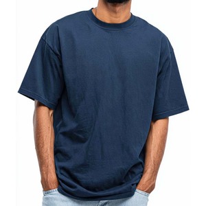 T-shirts tendance pour hommes en jersey de coton 100% vert olive, coupe classique, manches courtes, col rond, couleur unie, style décontracté, teinture unie - Product Image 4