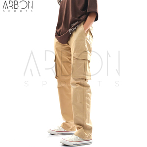 Pantalon cargo en coton léger, coupe décontractée, avec poches intégrées, fabrication sur mesure, confortable, nouvelle arrivée, tendance, service OEM ODM - Product Image 2