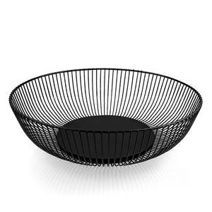 Panier de rangement moderne en fer pour fruits et légumes, support de rangement ovale en métal au design élégant pour la maison - Product Image 2