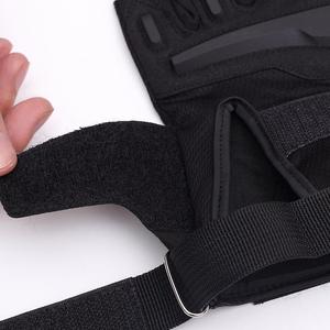 Lawd Sports <b>Half</b> Finger Leather Riding Gloves Hook Loop Closure Unisex Summer Anti-<b>Slip</b> Breathable Grip Palm Protection Outdoor - Product Image 5