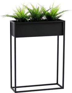 Jardinière en métal artisanale avec support, offrant une finition de qualité supérieure, une structure durable, un élément décoratif élégant pour l'affichage des plantes d'intérieur - Product Image 5