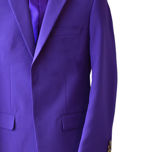 Chaqueta Deportiva Unisex Omega Purple Fraternity con Logotipo de Letras Griegas, Escudo Impreso en Serigrafía, Cremallera, Tallas Grandes, de Algodón - Product Image 2