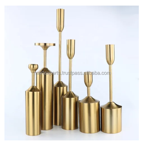 Fil métallique plaqué or de haute qualité fait porte-bougie unique de créateur de fantaisie pour mariage et fête de villa pièce maîtresse de table - Product Image 4