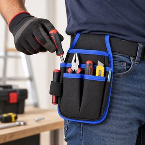 Sacoche de ceinture multi-poches robuste pour outils, organisateur de ceinture de travail durable pour électriciens, charpentiers, techniciens et bricoleurs - Product Image 4