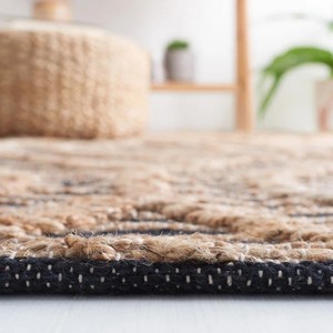 Tapis de salon en coton ou en jute de qualité supérieure, design géométrique, tissé à la main en laine - Product Image 3