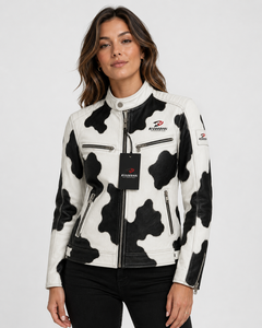 Veste en cuir confortable pour femme avec doublure chaude, coupe élégante, fermeture éclair résistante et finition soignée pour un usage quotidien décontracté en hiver - Product Image 4