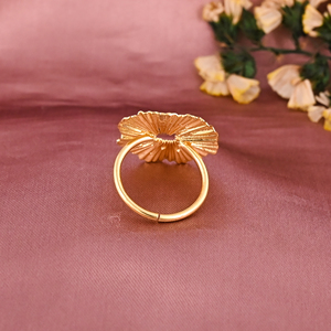 Anillo Ajustable de Latón Chapado en Oro con Forma Elegante para Mujer, Regalo de Boda o Compromiso, Lote al por Mayor de 25 Pares - Product Image 3
