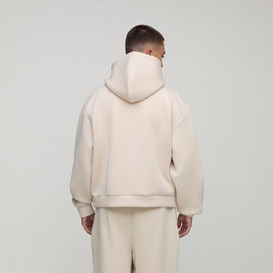 เสื้อฮู้ดดี้ผู้ชายสั่งทำพิเศษ ทรงโอเวอร์ไซส์ แขนจั๊มพ์ ผ้าฝ้าย 100% คุณภาพสูง สีพื้น จาก Antique Fashion - Product Image 2