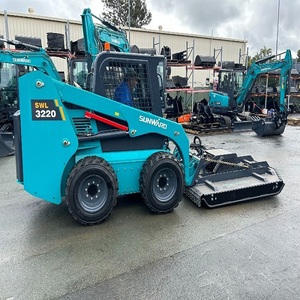 Chargeuse compacte sur pneus Sunward avec moteur Kubota conforme à la norme EU Stage V et cabine fermée pour travaux de terrassement et chargement de matériaux - Product Image 6