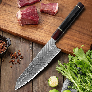 Custom Damascus Steel Chef <b>Knife</b> Wood Handle Razor <b>Sharp</b> <b>Kitchen</b> Cooking <b>Knife</b> Factory Direct Supplier - Product Image 4