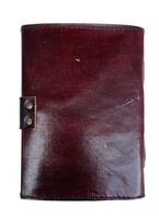 Livre d'ombres fait à la main Vintage Brown Journal en cuir véritable Grimoire Antique Witch Eye Note Book Hocus Pocus Livres de sorts