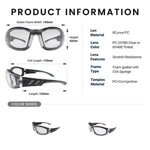 Pickleball Safety Goggles with PC Lenses Anti-<b>Scratch</b> UV400 Tint ANSI/EN Compliance Non-slip Nose <b>Pads</b> - Product Image 4