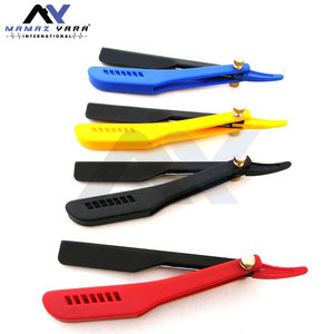 Navaja de afeitar recta para barbería, plegable, con logotipo personalizado, para peluquería, con deslizador - Product Image 5