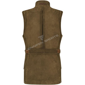 Chaleco de Viaje Multibolsillos para Hombre, Resistente al Viento, de Alta Calidad, para Caza, Pesca y Escalada, en Cuero Vacuno Genuino - Product Image 6