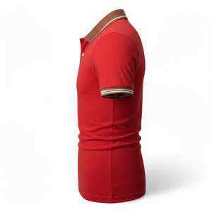 Chemises décontractées tricotées pour hommes, 100 % coton, anti-plis, à manches courtes, unies, confortables et tendance – Nouveaux styles d'automne en gros - Product Image 2
