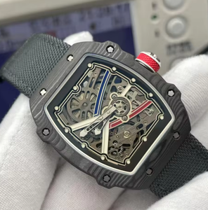 Montre mécanique pour homme RM AMG Factory Luxury Ultra-thin Hollow Movement avec boîtier en fibre de carbone, style sportif, 44 mm, sportive, de plongée - Product Image 5