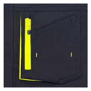 Veste Softshell Haute Visibilité Noire Imperméable Réfléchissante pour Travaux en Extérieur - Product Image 5