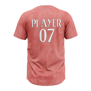 Camiseta de Béisbol Sublimada Profesional de 2 Botones, Camiseta Personalizada para Equipo de Softbol, Uniforme Deportivo Transpirable - Product Image 2