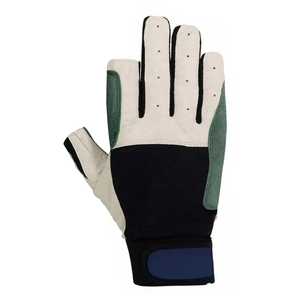 Gants de sécurité en cuir synthétique pour l'entraînement au football, antidérapants, protection UV, design à 2 doigts coupés, couleur et logo personnalisés - Product Image 1