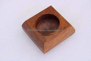 เชิงเทียนไม้สำหรับตกแต่งบ้านของขวัญเทียนหอมทำด้วยมือโคมไฟไม้มะม่วงและขวดโหล - Product Image 6