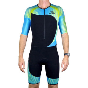 Combinaison de triathlon d'extérieur avancée avec panneaux en maille respirante et combinaison de triathlon haut de gamme pour activités sportives - Product Image 1