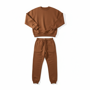 ชุดวอร์มผู้ชายไซส์ใหญ่ เสื้อคอกลม กางเกงจ็อกเกอร์ ผ้าฝ้ายฟลีซ ผู้ผลิตขายส่ง รับผลิตแบบ OEM ODM - Product Image 4