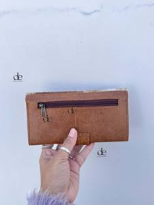 Portefeuille en cuir de fourrure de vachette embrayage cheveux sur peau fourrure multi-usages sac à main en cuir de veau pochette pochette Western femmes utilise pochette - Product Image 3