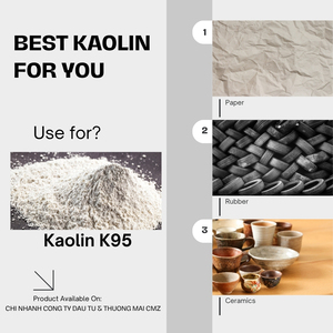 Poudre de kaolin calciné CMZ Vietnam K95, disponible en OEM et ODM, prix compétitif, applications en peinture, réfractaire, céramique, papier, en vrac - Product Image 5