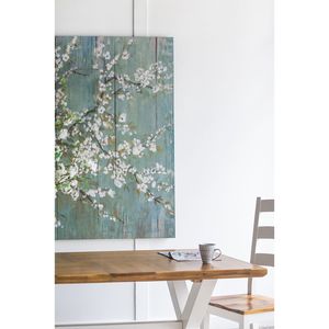 Saison bianco fiore di ciliegio stampa su tela Set 18.5 \ "X 59 \" decorazione da parete per soggiorno camera da letto ingresso ufficio Set di 4 - Product Image 4
