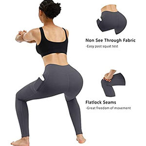 Leggings de Mujer con Diseño Moderno, Estampados, Cintura Alta, Transpirables, Hasta la Rodilla, para Yoga de Verano, MOQ Bajo, Cómodos - Product Image 4