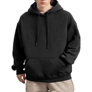Sweat-shirt à capuche décontracté pour homme, coupe ample, en molleton uni, à manches longues, confortable, pour l'automne - FORTLEO INDUSTRIES - Product Image 2