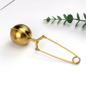 Passoire à thé en laiton de qualité supérieure avec support pour bol, ensemble de filtres à thé en vrac, accessoire élégant pour la préparation du thé, outil à thé durable et traditionnel - Product Image 6