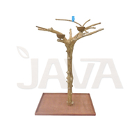Perchoir pour oiseaux en bois de café Javawood, écologique, durable, J2 E-M, taille moyenne, de qualité supérieure, fabriqué en Indonésie