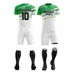 Uniformes de Fútbol Sublimados al por Mayor con Diseño Personalizado, Transpirables, que Absorben la Humedad, de Alta Calidad, Manga Corta, Cuello Redondo - Product Image 1