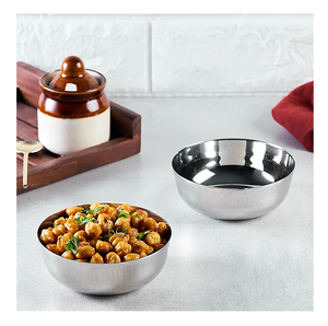 Tazón para Servir Arroz/Fideos/Frutas/Aperitivos de Acero Inoxidable Clásico Ecológico de Fabricación India con un Precio Increíble - Product Image 5
