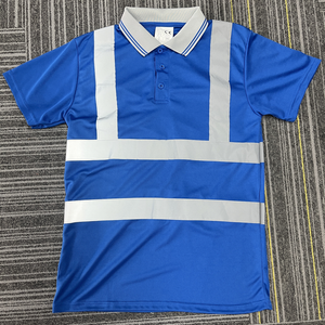 Camiseta de Trabajo de Poliéster OEM de Fábrica, Ligera, de Secado Rápido, Manga Corta, Ropa de Trabajo para Ingenieros, Alta Visibilidad, Reflectante - Product Image 4