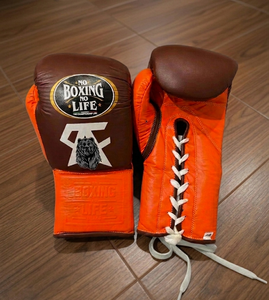 No Boxing No Life Guantes de Boxeo Profesionales Estilo Mexicano con Cordones Unisex de Cuero Genuino Rojo / Verde / Azul - Product Image 5