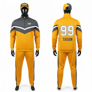 Chándal de Entrenamiento de Hockey sobre Hielo para Hombre, Tela de Poliéster GSM Premium de Alto Rendimiento, Diseño de Paneles Verde, Blanco y Azul, Logotipo Personalizado por Sublimación - Product Image 2