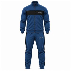 <b>Men's</b> Slim Fit Tracksuit Set Full Zip Sports Jacket <b>Tapered</b> <b>Jogger</b> Pants Gym Running Training Activewear OEM Manufacturer - Product Image 1