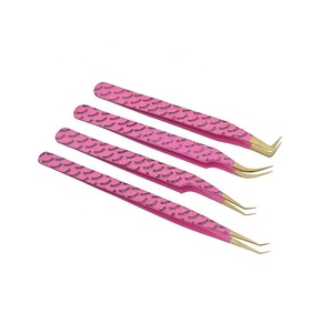 Eyelash Tweezers Smooth Tip Stainless Steel Private Label for Eyelash Extensions Professional <b>Lash</b> Extension Tool 771 - Product Image 1
