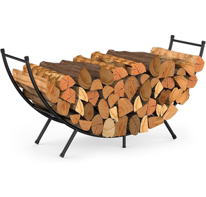 Metal <b>Log</b> Holder Rack Best Quality Top Price Firewood Storage Rack Indoor Outdoor Fireplace Accessory - Product Image 1
