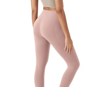Leggings de Yoga Personalizados al por Mayor para Mujer, Cintura Alta, Sólidos, de Secado Rápido, Transpirables, Elásticos, para Fitness, Entrenamiento, Gimnasio, Correr, Ropa Deportiva - Product Image 3