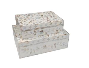 Caja de Joyería Decorativa Hecha a Mano con Diseño Marroquí de Flor de Amor con Incrustaciones de Hueso Ecológica, Decoración para Mesa del Hogar, Año Nuevo - Product Image 6