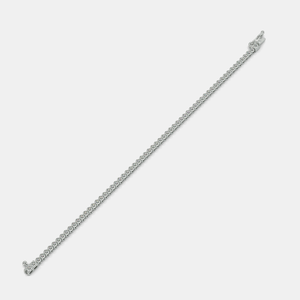 Elegante Pulsera de Tenis de Plata de Ley con Diamantes de Corte Redondo, Joyería Clásica de Moda para Mujer - Product Image 2
