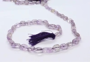 Natural Pink <b>Amethyst</b> Oval Beads 6x8MM Carved Gemstone Beads 13 Inch Strand Wholesale Bulk <b>Amethyst</b> Beads For Jewelry Making - Product Image 2